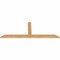 Ekena Millwork Portland Smooth Timber Gable Bracket, Western Red Cedar, 60"W x 22"H x 1 1/2"D x 3 1/2"F, 9/12 Pitch GBW060X22X0204POR00SWR - alternate 3